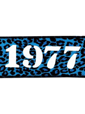 1977 Blue Leopard Patch