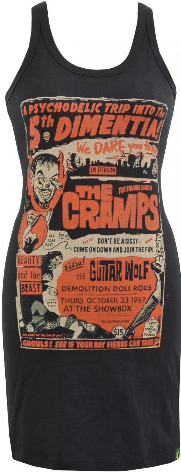 The Cramps Black Leather Dress