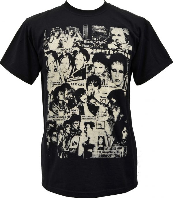 PUNK ROCK COLLAGE MENS TSHIRT