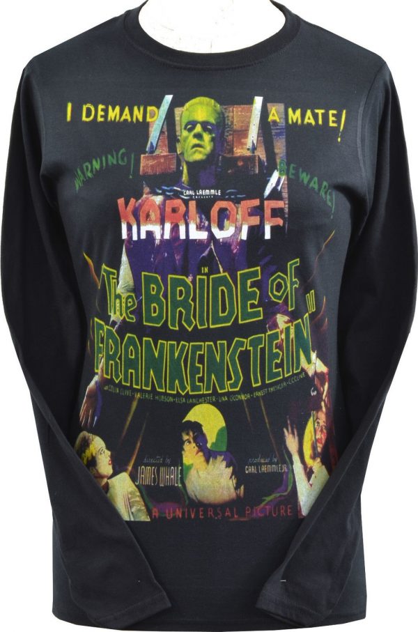 The Monster Demands A Mate Black Long Sleeve Top