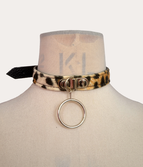 Leopard print O-Ring Collar - Image 2