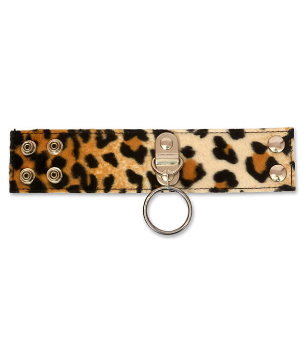 Natural Leopard print O-Ring Wrist Cuff - Image 2