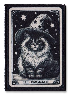 Cat Tarot Card Gothic Patch