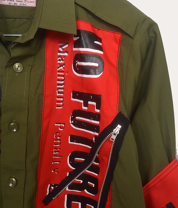 Men's Long Sleeve Olive Green Seditionaries Shirt - Small - Image 4