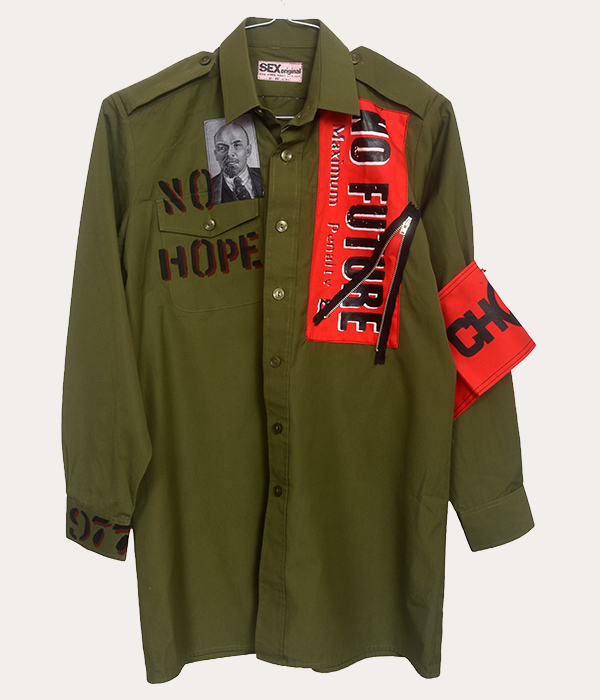 Men's Long Sleeve Olive Green Seditionaries Shirt - Small - Image 2