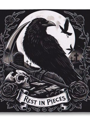 Gothic Raven Sticker