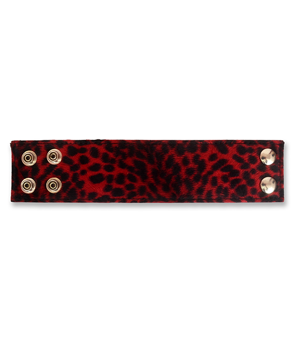 Red Leopard print Wrist Cuff - Image 2