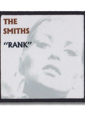 The Smiths "Rank" album cover patch with classic minimalist design for die-hard fans.