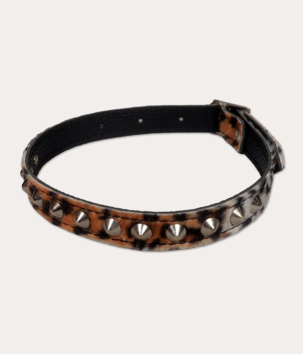 Studded Leopard print Collar - Image 3