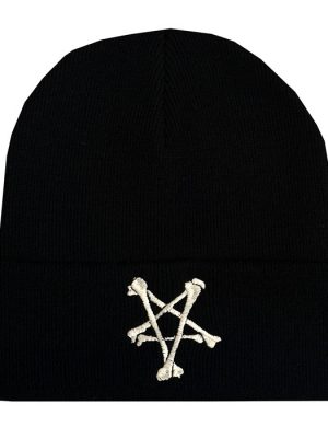 Bone Pentagram Gothic Beanie Hat