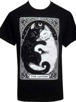 The Lovers Cat Tarot Men's T-Shirt