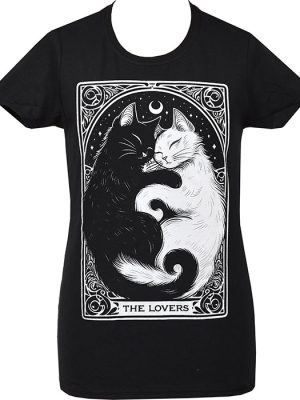 The Lovers Cat Tarot Women's T-Shirt