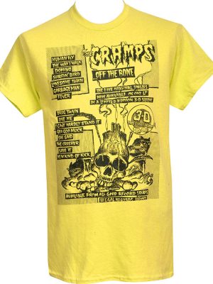 The Cramps Men's Yellow T-Shirt