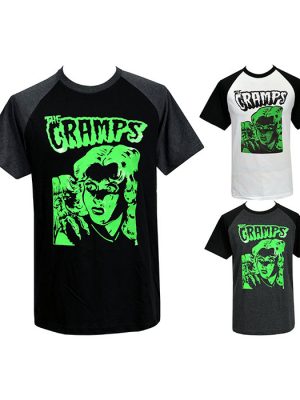 Mens Cramps B-Movie Raglan