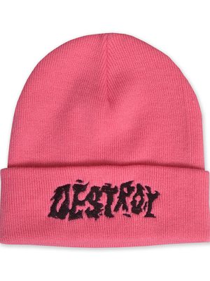 Destroy Pink Beanie Hat