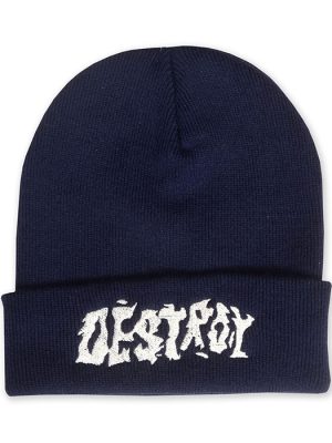 Destroy Navy Beanie Hat