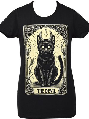 The Devil Cat Tarot Women's T-Shirt