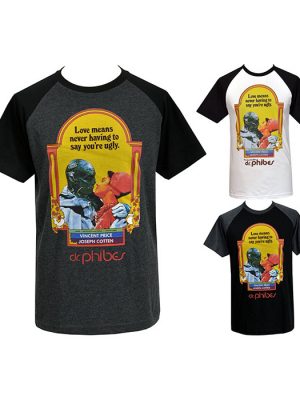 Dr Phibes Mens Raglan T-Shirt
