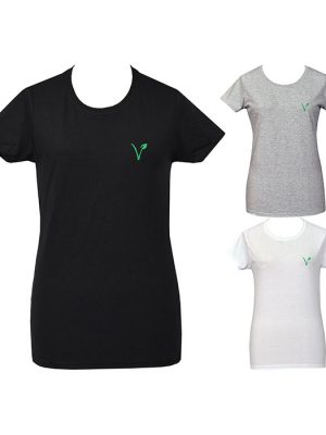 Womens Embroidered Vegan T-Shirt