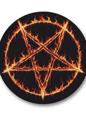 Metal Pentagram Sticker