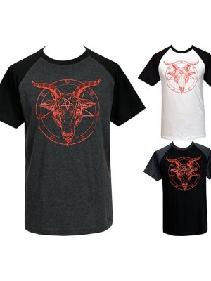 Baphomet Mens Raglan T-Shirt
