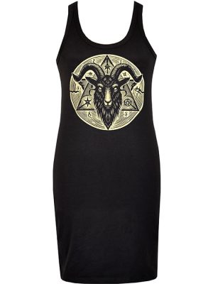 Goat Pentagram Gothic Dress