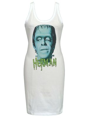 Herman Munster White Dress