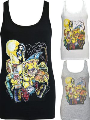 womens psychobilly monster Tank