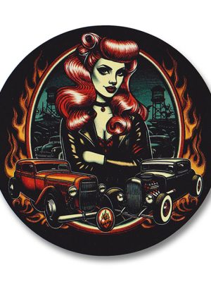Rockabilly Pin-up Sticker