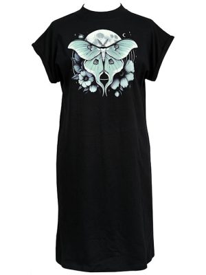 Women's Luna Moth T-shirt Dress