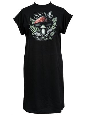 Women's Mushroom T-shirt Dress