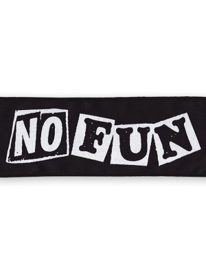 No Fun Black Patch