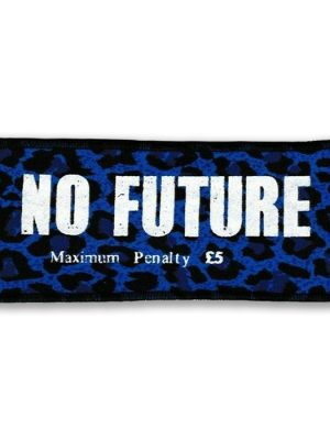 No Future Blue Leopard Patch