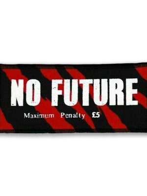 No Future Red Zebra Patch