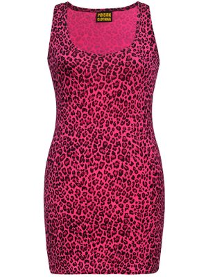 Pink Leopard Mini Dress