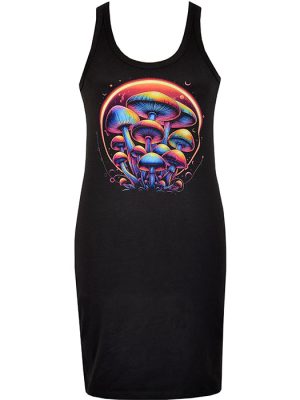 Women's Psychedelic Mushrooms Dress