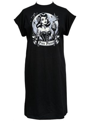 Women's Gothic Pin-up T-shirt Dress