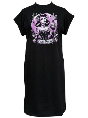 Women's Gothic Pin-up T-shirt Dress