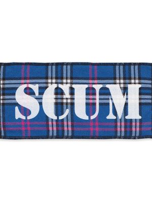 Scum Blue Tartan Patch