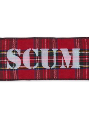 Scum Red Tartan Patch