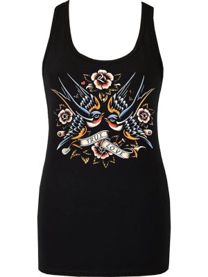 Women's Rockabilly Swallow Tank Top