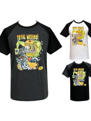 Mens Lowbrow Hotrod Raglan