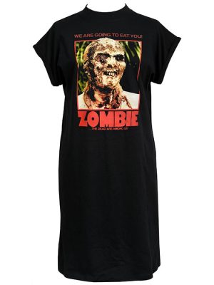 Women's Retro Zombie T-shirt Dress